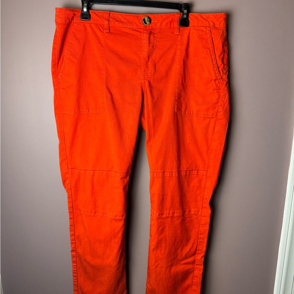 Cabi 6046 Coral Orange Utility Pant - Sz 14 - Picture 2 of 8